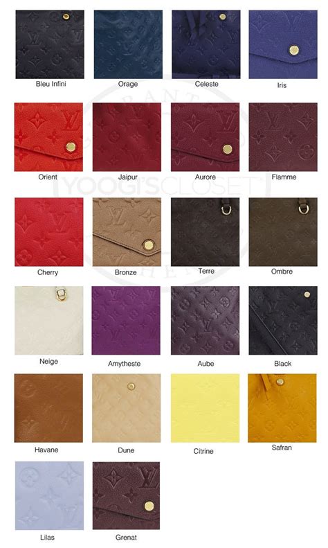 louis vuitton brand colors|Louis Vuitton color chart.